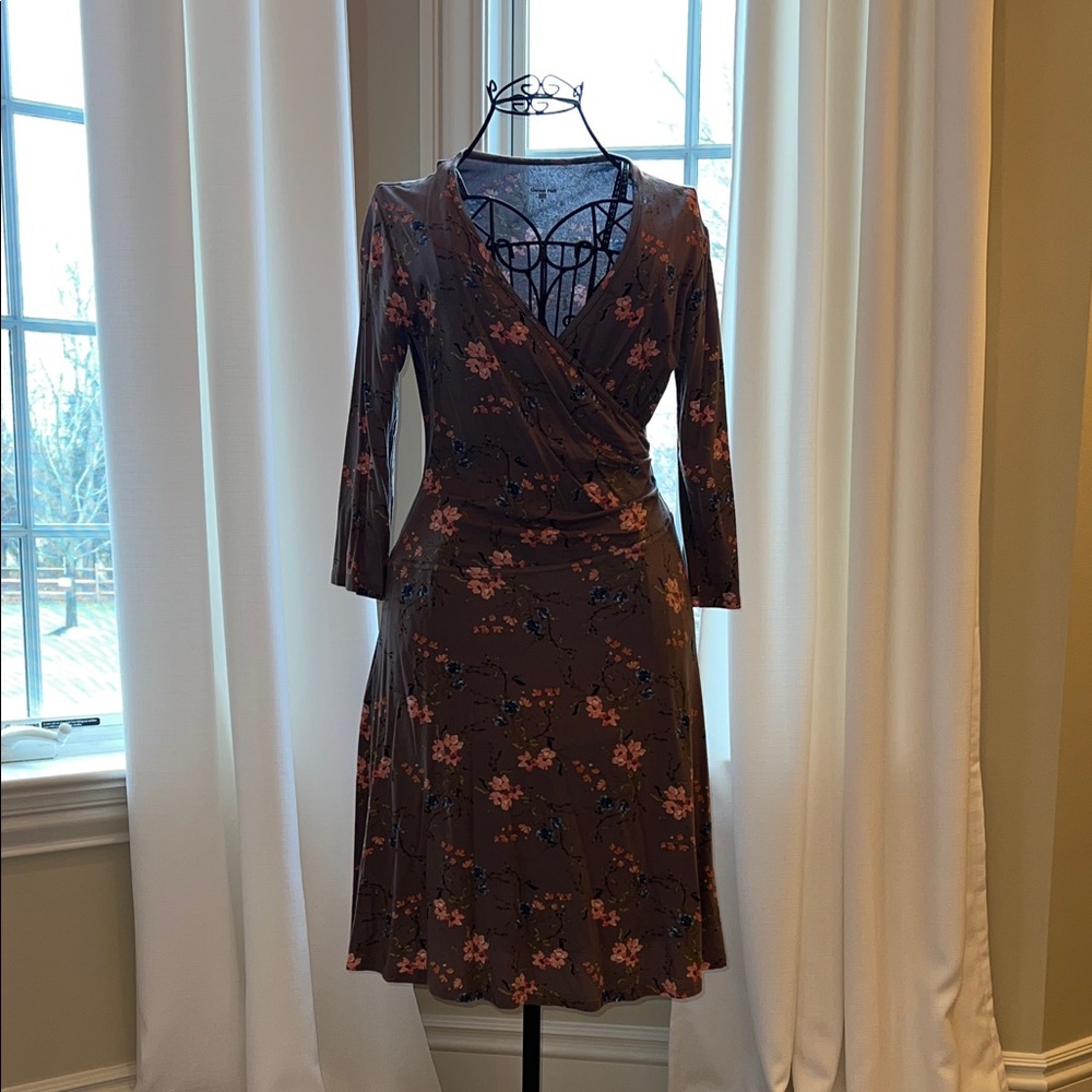 Garnet Hill Brianna Surplice Knit Dress